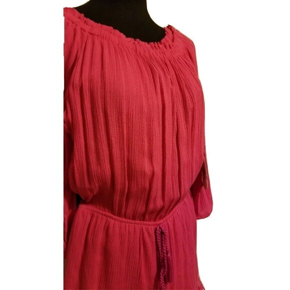Altar'd State Pink Romper Bohemian Wide Bell Sleeves NWT Size S - Picture 2 of 9